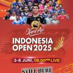 Saksikan Perjuangan Wakil Merah Putih di  Indonesia Open 2025, 3-8 Juni di iNews Premium Sports