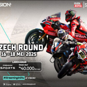 WorldSBK 2025 Masuki Ceko Round, Link Streaming di VISION+