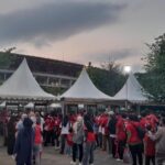 Suasana Jelang Kick-off Timnas Indonesia U-23 vs Vietnam U-23: Stadion GBK Memerah